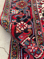 10'3 x 15'3 Vintage Oversize Tribal Heriz rug #2084 / 10x15 Vintage Rug - Blue Parakeet Rugs