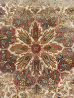 9'4 x 12'5 Antique 19th Century rug #1943ML / Large 9x12 vintage rug - Blue Parakeet Rugs