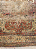 9'4 x 12'5 Antique 19th Century rug #1943ML / Large 9x12 vintage rug - Blue Parakeet Rugs