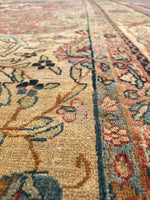 9'4 x 12'5 Antique 19th Century rug #1943ML / Large 9x12 vintage rug - Blue Parakeet Rugs