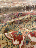 9'4 x 12'5 Antique 19th Century rug #1943ML / Large 9x12 vintage rug - Blue Parakeet Rugs