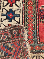 3'1 x 8'8 Antique Loveworn Paisley Runner #2085 / 3x9 Vintage Runner - Blue Parakeet Rugs