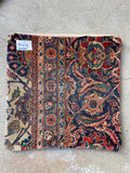 Antique Persian rug pillow