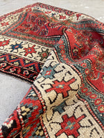 3'1 x 8'8 Antique Loveworn Paisley Runner #2085 / 3x9 Vintage Runner - Blue Parakeet Rugs