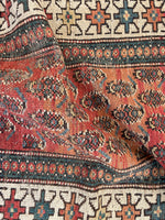 3'1 x 8'8 Antique Loveworn Paisley Runner #2085 / 3x9 Vintage Runner - Blue Parakeet Rugs