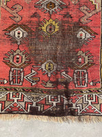worn vintage rug 