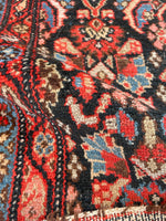 3'2 x 6'9 Antique Persian Bakhtiari rug #2437 / Small Persian Rug - Blue Parakeet Rugs
