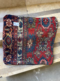 Antique Persian rug pillow