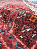 3'10 x 16'5 dated antique Persian rug (#873) - Blue Parakeet Rugs