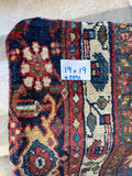 19x19 Antique Persian Rug Pillow #2892