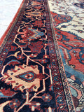 8'8 x 12' Persian Ferahan Sarouk - Blue Parakeet Rugs
