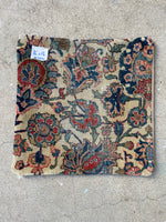 Antique Persian rug pillow