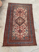 3'4 x 5'6 Antique Blush Persian Malayer scatter rug #2250 / 3x6 Vintage Rug - Blue Parakeet Rugs