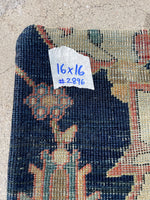 16x16 Antique Persian Rug Pillow #2896