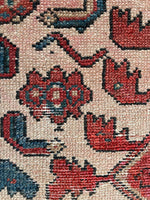 3'4 x 5'6 Antique Blush Persian Malayer scatter rug #2250 / 3x6 Vintage Rug - Blue Parakeet Rugs