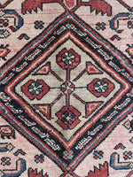 3'4 x 5'6 Antique Blush Persian Malayer scatter rug #2250 / 3x6 Vintage Rug - Blue Parakeet Rugs