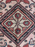 3'4 x 5'6 Antique Blush Persian Malayer scatter rug #2250 / 3x6 Vintage Rug - Blue Parakeet Rugs