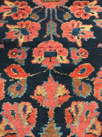 3' x 19' Antique Persian Lilihan Runner / long vintage runner / Persian rug runner - Blue Parakeet Rugs
