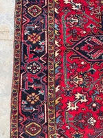 8x11 Vintage full pile tribal rug # 2088 / 8x11 Vintage Rug - Blue Parakeet Rugs