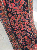 3' x 19' Antique Persian Lilihan Runner / long vintage runner / Persian rug runner - Blue Parakeet Rugs