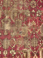4’5 x 5’6 Worn Antique Karabagh rug #970 - Blue Parakeet Rugs