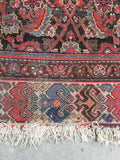 5'2 x 9'8 worn antique Persian Hamadan Rug (#871) - Blue Parakeet Rugs