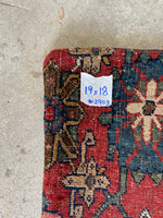 19x18 Antique Persian Rug Pillow #2903