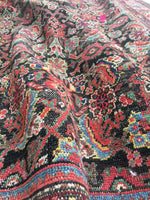 5'2 x 9'8 worn antique Persian Hamadan Rug (#871) - Blue Parakeet Rugs