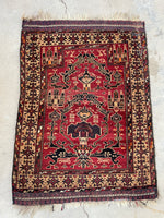 Worn Vintage Baluch Rug