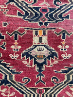 3' x 4'2 Vintage Baluchi rug #2254 / 3x4 Vintage Rug - Blue Parakeet Rugs