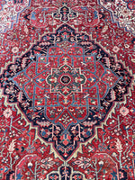 9'7 x 13'8 Antique oversize tribal rug #2090 / 10x14 Vintage Rug - Blue Parakeet Rugs