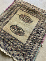 1'2 x 1'10 Antique Scatter Rug #2769 / 1x2 small vintage rug