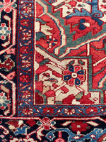 9'7 x 13'8 Antique oversize tribal rug #2090 / 10x14 Vintage Rug - Blue Parakeet Rugs