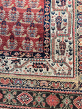 5'6 x 11'9 Worn Kurdish Rug #1936 / 6x12 vintage rug - Blue Parakeet Rugs