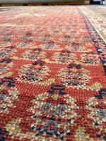5'6 x 11'9 Worn Kurdish Rug #1936 / 6x12 vintage rug - Blue Parakeet Rugs