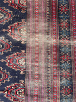 6'6 x 8'2 Antique Pakistani Bokara design rug #2642 - Blue Parakeet Rugs