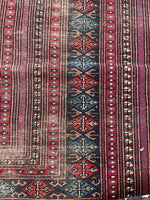 6'6 x 8'2 Antique Pakistani Bokara design rug #2642 - Blue Parakeet Rugs