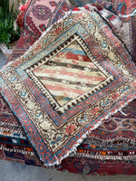 1'5 x 1'9 Antique Persian Bag Face #1825 / Saddlebag Bag Face