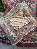 1'5 x 1'9 Antique Persian Bag Face #1825 / Saddlebag Bag Face