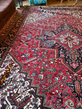10'3 x 15'3 Vintage Oversize Tribal Heriz rug #2084 / 10x15 Vintage Rug - Blue Parakeet Rugs
