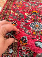 2' x 2'10 Antique Persian Hamadan Scatter rug #2449 - Blue Parakeet Rugs