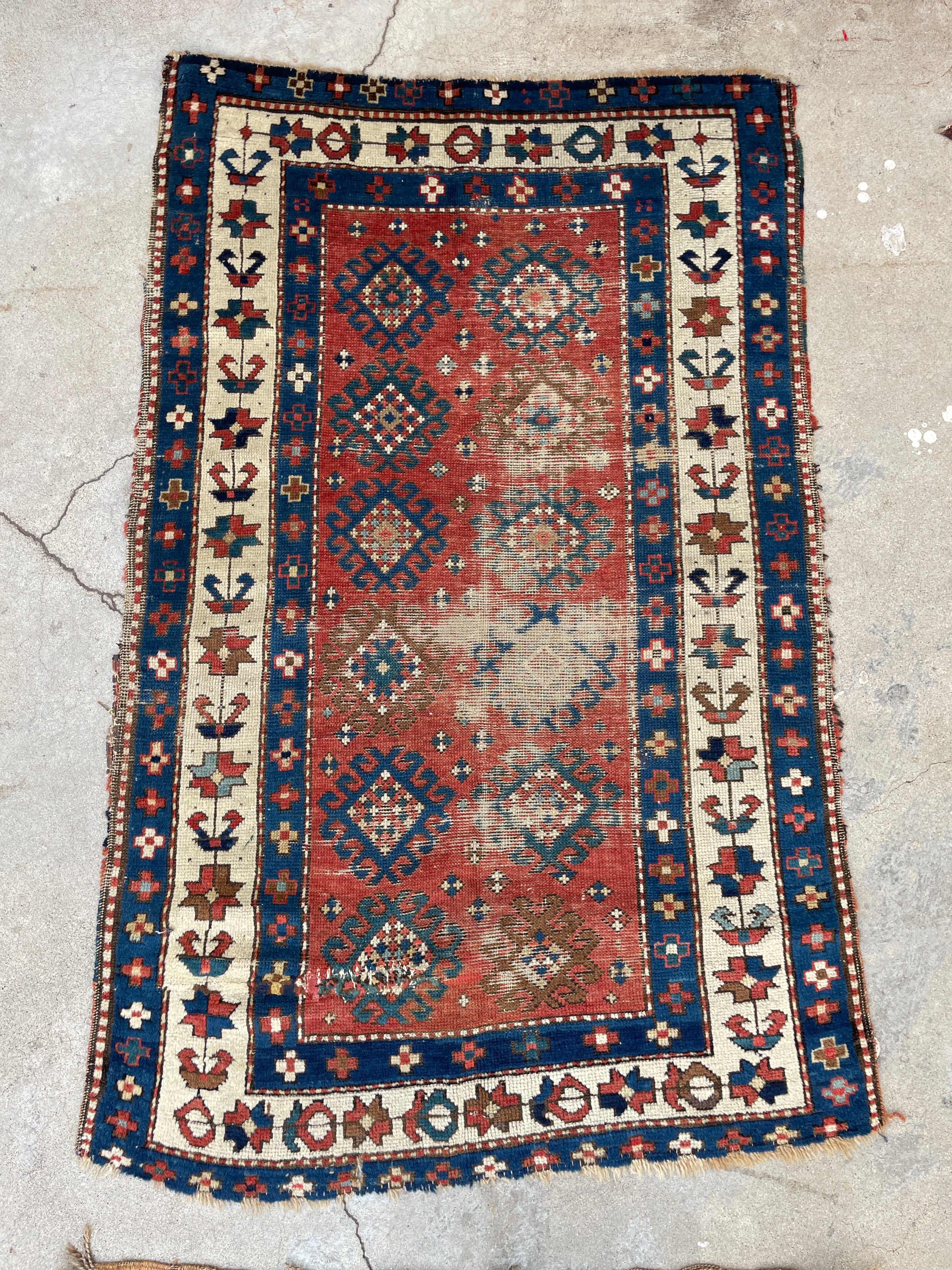 【Vintage】Hand Knit Rug 170×100 IMG_2766_2a7f3ba7-84b1-4517-
