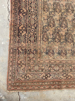 6x9 Antique Persian Mashhad Rug #2257 / 6x9 vintage rug - Blue Parakeet Rugs