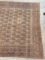 6x9 Antique Persian Mashhad Rug #2257 / 6x9 vintage rug - Blue Parakeet Rugs