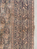 6x9 Antique Persian Mashhad Rug #2257 / 6x9 vintage rug - Blue Parakeet Rugs