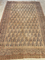 6x9 Antique Persian Mashhad Rug #2257 / 6x9 vintage rug - Blue Parakeet Rugs