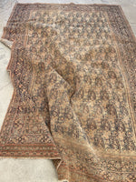 6x9 Antique Persian Mashhad Rug #2257 / 6x9 vintage rug - Blue Parakeet Rugs