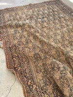 6x9 Antique Persian Mashhad Rug #2257 / 6x9 vintage rug - Blue Parakeet Rugs