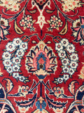 4'5 x 6'7 Antique Persian Kashan rug #2258 / 5x7 Vintage Rug - Blue Parakeet Rugs