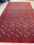 6'6 x 11'2 Antique Afghani rug #2643 - Blue Parakeet Rugs